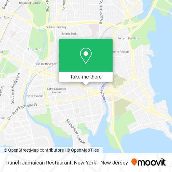 Mapa de Ranch Jamaican Restaurant