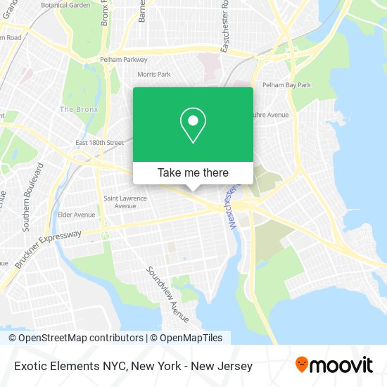 Exotic Elements NYC map