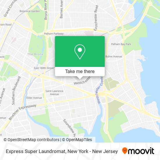 Mapa de Express Super Laundromat