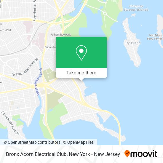 Bronx Acorn Electrical Club map