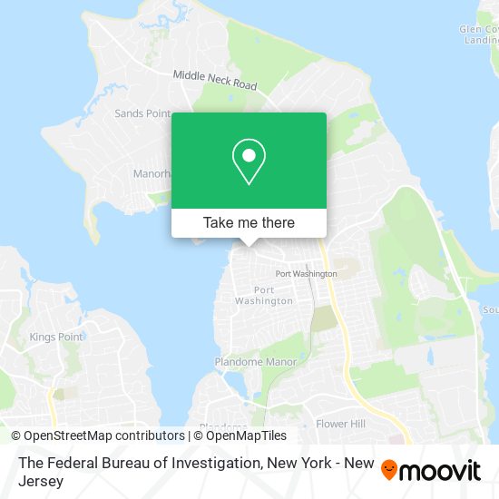 The Federal Bureau of Investigation map