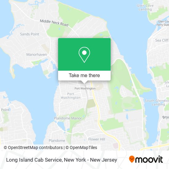 Mapa de Long Island Cab Service