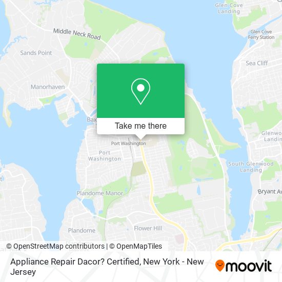 Appliance Repair Dacor? Certified map