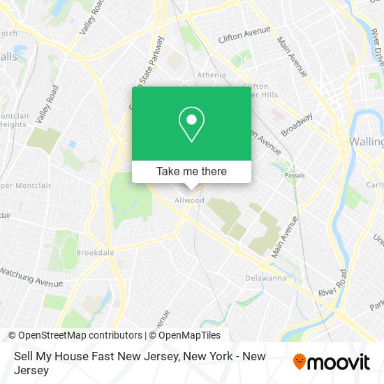 Mapa de Sell My House Fast New Jersey