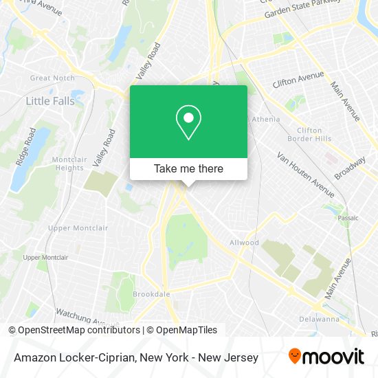 Mapa de Amazon Locker-Ciprian