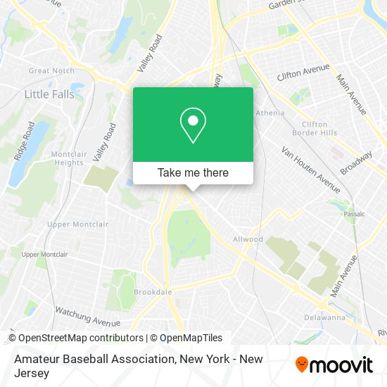 Mapa de Amateur Baseball Association