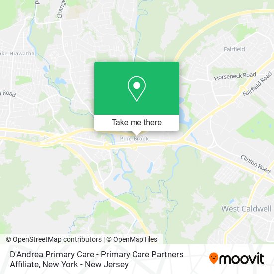 D'Andrea Primary Care - Primary Care Partners Affiliate map