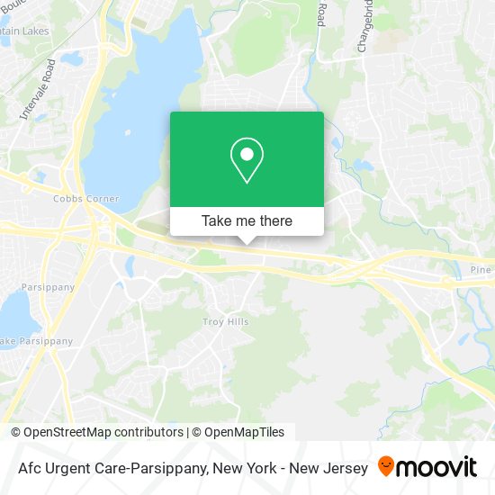 Afc Urgent Care-Parsippany map