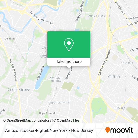 Amazon Locker-Pigtail map
