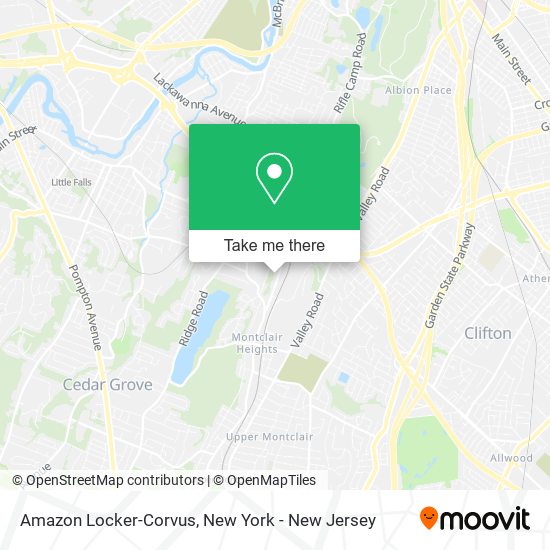 Amazon Locker-Corvus map