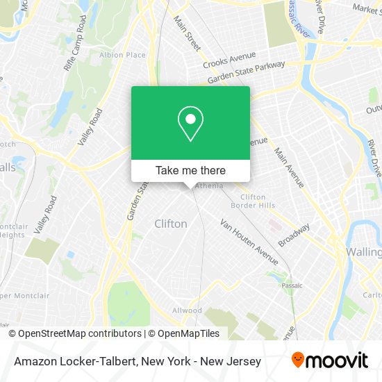 Mapa de Amazon Locker-Talbert