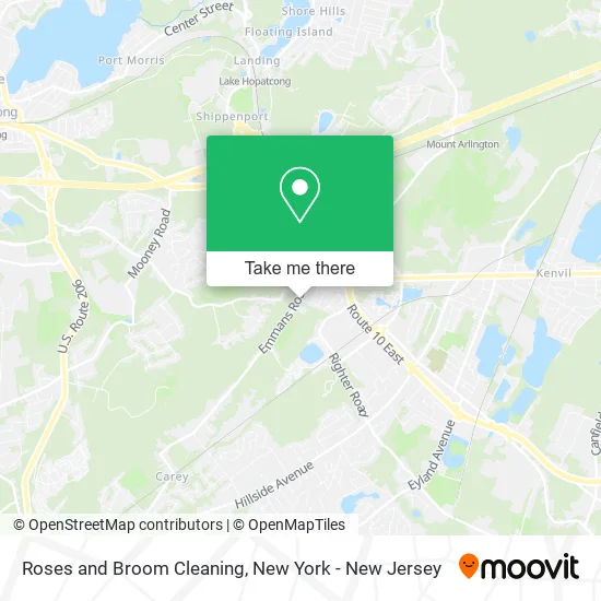Roses and Broom Cleaning map