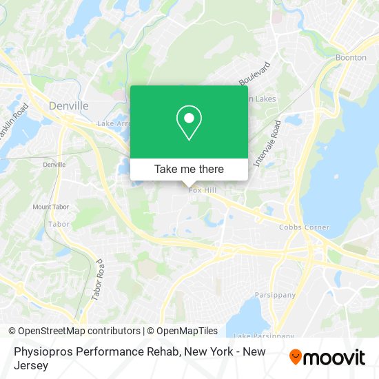 Physiopros Performance Rehab map