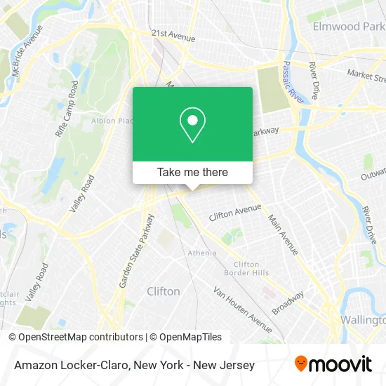 Amazon Locker-Claro map
