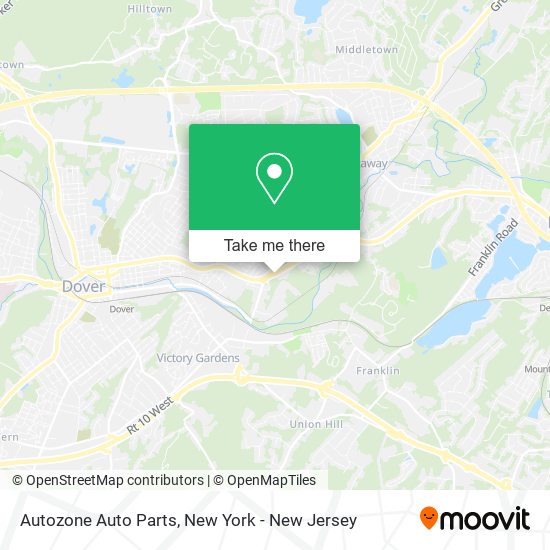 Autozone Auto Parts map