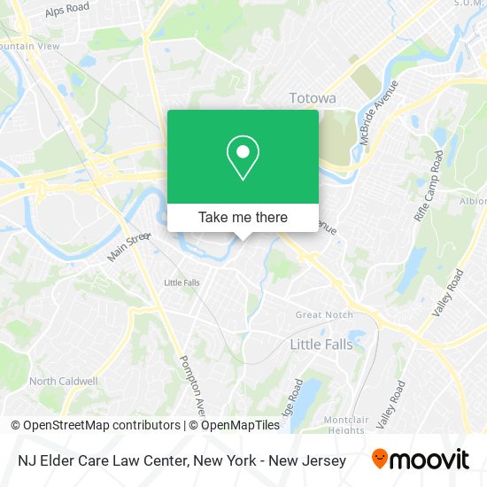 NJ Elder Care Law Center map