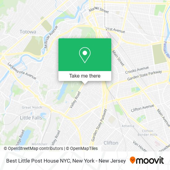 Best Little Post House NYC map