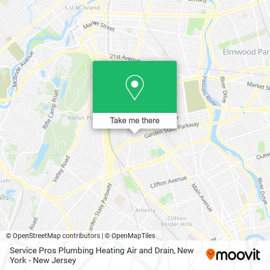 Service Pros Plumbing Heating Air and Drain map