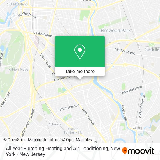 All Year Plumbing Heating and Air Conditioning map