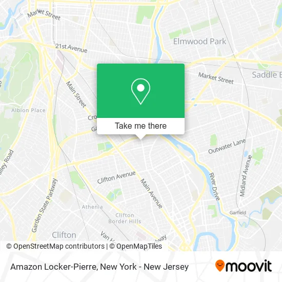 Amazon Locker-Pierre map