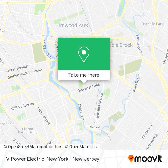 V Power Electric map