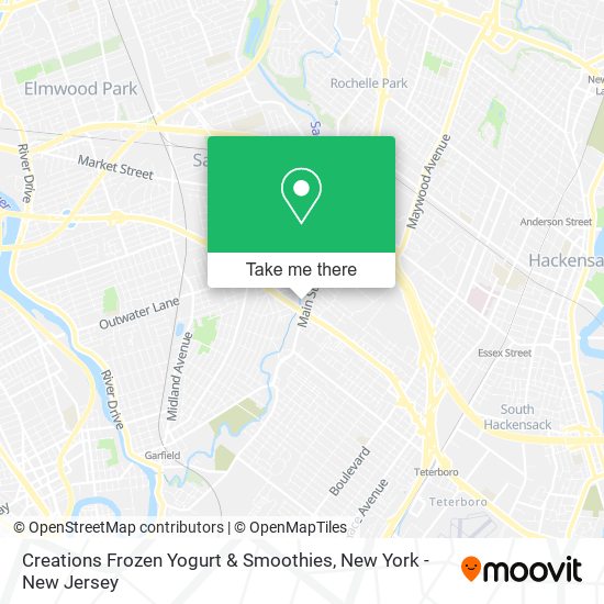 Creations Frozen Yogurt & Smoothies map