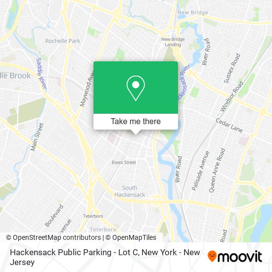 Mapa de Hackensack Public Parking - Lot C