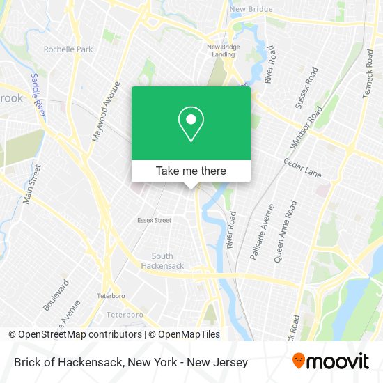 Brick of Hackensack map