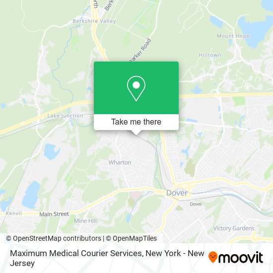 Maximum Medical Courier Services map