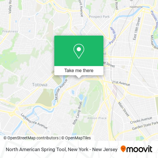 Mapa de North American Spring Tool