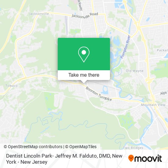 Mapa de Dentist Lincoln Park- Jeffrey M. Falduto, DMD