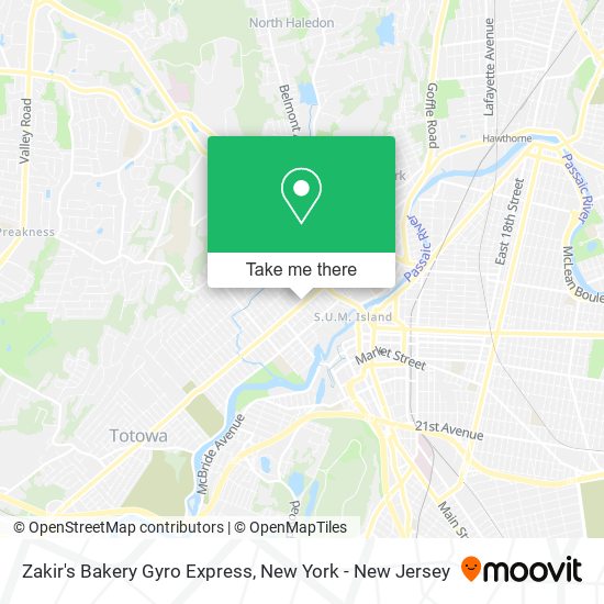 Mapa de Zakir's Bakery Gyro Express