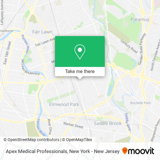 Apex Medical Professionals map