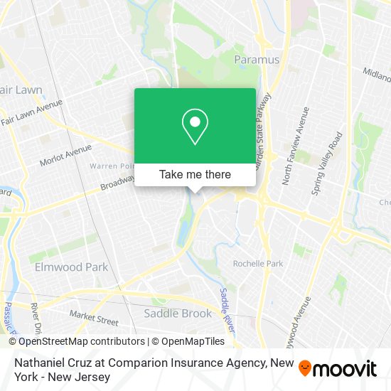 Mapa de Nathaniel Cruz at Comparion Insurance Agency