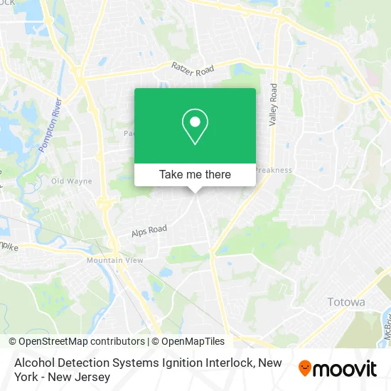 Alcohol Detection Systems Ignition Interlock map