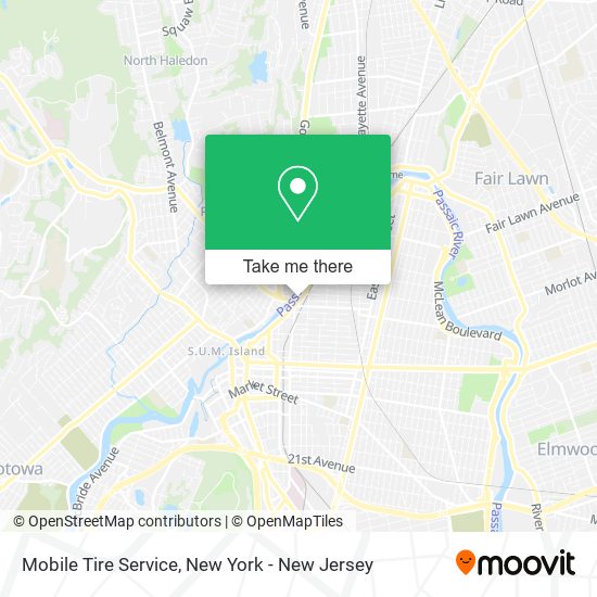 Mobile Tire Service map