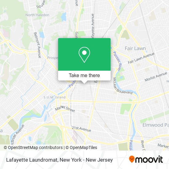 Lafayette Laundromat map