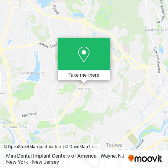Mini Dental Implant Centers of America - Wayne, NJ map