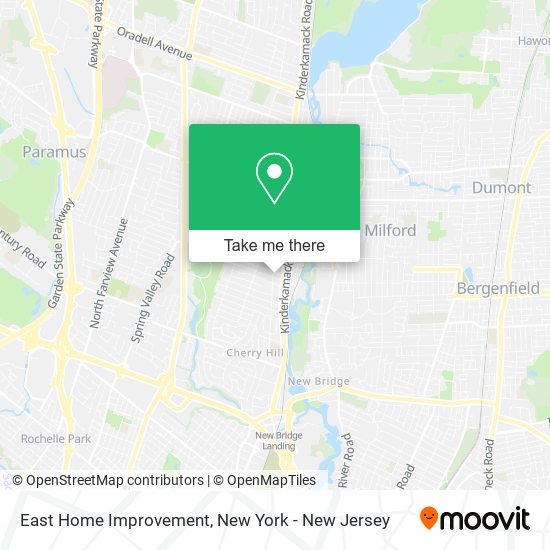 East Home Improvement map