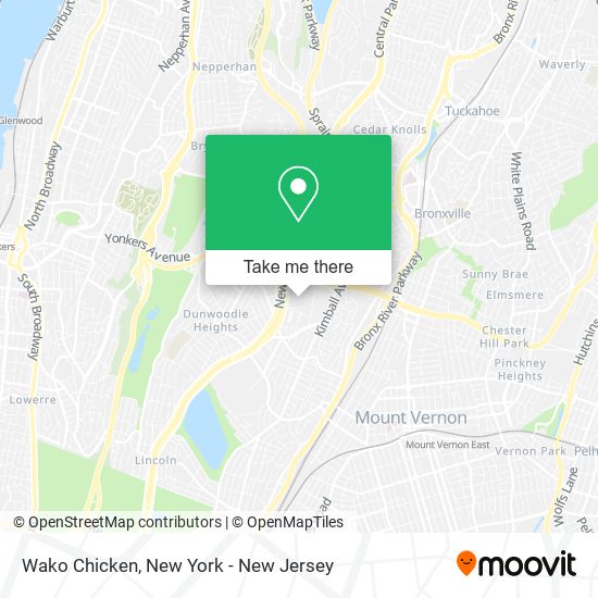 Wako Chicken map