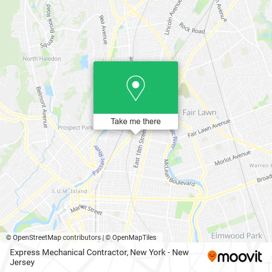 Express Mechanical Contractor map