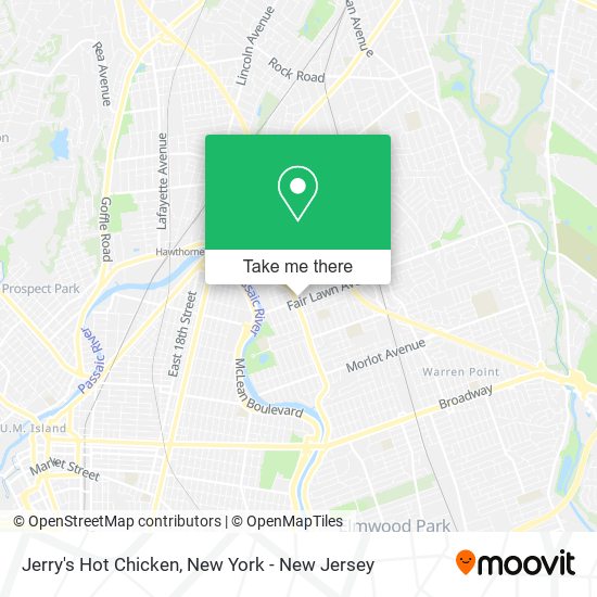 Jerry's Hot Chicken map