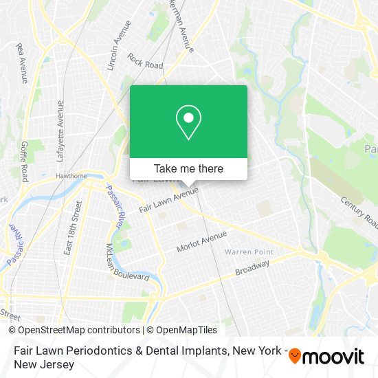 Fair Lawn Periodontics & Dental Implants map