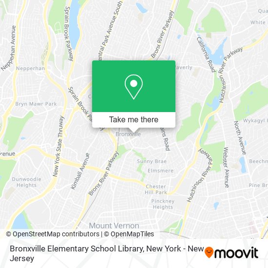 Bronxville Elementary School Library map
