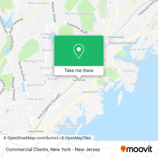 Commercial Clients map