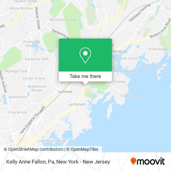 Mapa de Kelly Anne Fallon, Pa