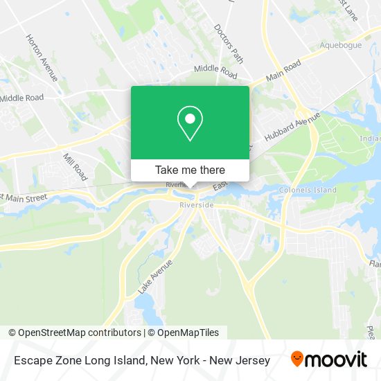 Mapa de Escape Zone Long Island