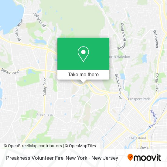 Mapa de Preakness Volunteer Fire