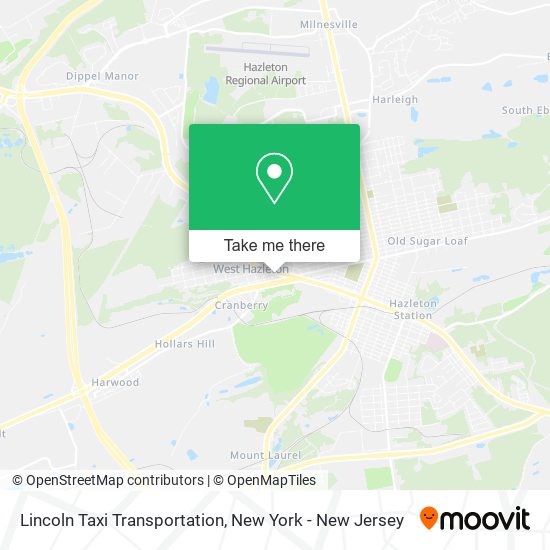 Lincoln Taxi Transportation map