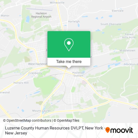 Mapa de Luzerne County Human Resources DVLPT